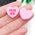 Resin Multicolor Heart and Alphabet Letter Glossy Charms with 14 Listed Options view 9