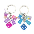 Dice Charm Keychains in 12 Pictured Variations for Bags and Keys view 5