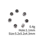 Four-Petal Flower Spacer Bead in 1 Finish for Jewelry Making view 4