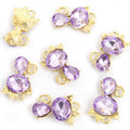 Faceted Crystal Cat Charms in Ten Colors and Two Metal Tones view 12