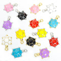 Colorful Enamel Turtle Jewelry Components For DIY Earrings And Bracelets Charms view 3