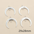 Open Star And Crescent Charms Jewelry Making Components view 8