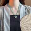 Teal Lock Pendant