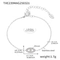 Zircon Evil Eye Necklace Bracelet Plus Satellite Bead Chains view 11