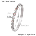 Geometric Crystal Open Bangle Collection in Seven Designs view 8