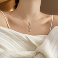 Gold Rhinestone Hollow Gourd Y-Drop Necklace Single Style view 3