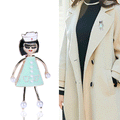 Nurse Girl Enamel Brooch in Three Dress Colors Decorative Lapel Pin view 2