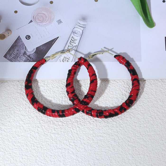 Thirty Three Fabric Wrapped Patterned Mixed Statement Earrings