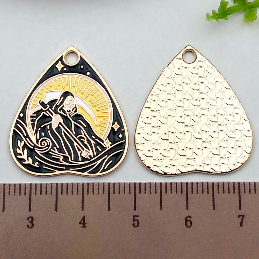 Zinc Alloy Heart Tarot Card Sun charm pendants for DIY necklaces earrings keychains