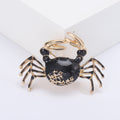 Glossy Crab Enamel Brooch in Four Rich Color Options view 7