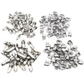Silver Tone Ball Chain Connector Clasps in Eight Sizes and Styles view 5