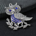Alloy Owl Blue Evil Eye Charm Pendant Two Tone Finish view 7