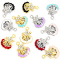 Crystal-Accented Gold Silver Starfish Alloy Charms in 12 Styles view 5
