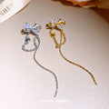 Butterfly Chain Tassel Ear Cuff Single Piece Two Colors view 4