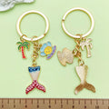 Starfish, Shell and Mermaid Charm Keychains Featuring Ocean Across 29 Pictured Variations view 4