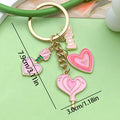 Rose and Blossom Charm Keychains in 7 Pictured Variations for Bags and Keys view 6