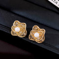 Crystal Bow and Filigree Flower Stud Earring Collection view 7