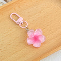Gradient Resin Flower Keychain With Color Matched Lobster Clasp view 6