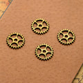 Openwork Gear Metal Charm in 2 Decorative Finishes view 3