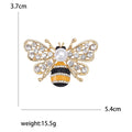 Crystal Bee Brooch with Pearl Body in Two Colorways view 5