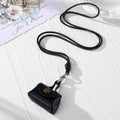 Mini Leather Snap Pouch Necklace Braided Cord 3 Colors view 4