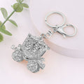 Rhinestone Filigree Carriage Keychain Gold Silver Two Styles view 7
