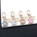 Mixed Cat and White Daisy Enamel Clip Keychain Eight-Style Collection view 3