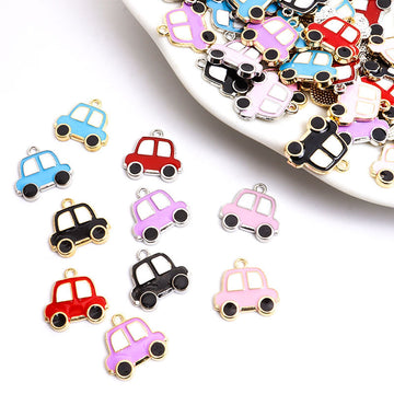 Colorful Car Enamel Metal Pendant Charms in 10 Styles