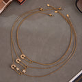 Stainless Steel Safety Pin Zircon Necklace Star Heart Charm view 3