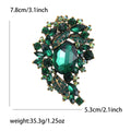 Antique Gold Crystal Cluster Brooch in Six Color Variations view 9