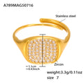 Geometric Solitaire Crystal Ring in Eight Shapes and Finishes view 12