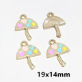 Colorful Enamel Mushroom Charms in Four Whimsical Designs view 6