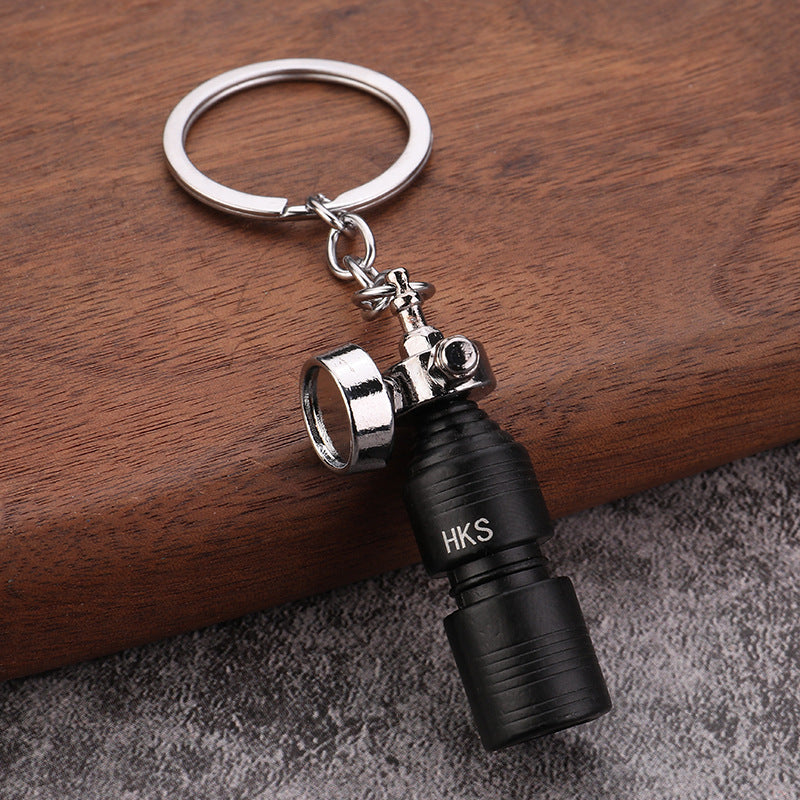 Car Tuning Fuel Saver Style Metal Keychain Auto Accessory Gift