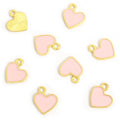 Colorful Sideways Heart Enamel Charm Collection for Jewelry Making view 11