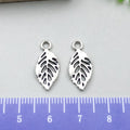 Antique Silver Leaf Metal Charms with 10 Listed Options view 9