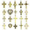 Gold-Tone Cross Metal Charms with 25 Listed Options view 5