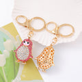 Rhinestone Penguin Keychain Gold Clasp Red Pink Blue Options view 3