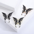 Crystal Butterfly Brooch In 2 Styles With Enamel And Crystal Details view 2