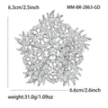 Clustered Crystal Flower Brooch In Silver Or Gold Tone view 6