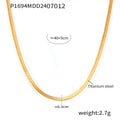 Gold Steel Fan Shell Earrings Pendant Necklace Herringbone Chain view 9