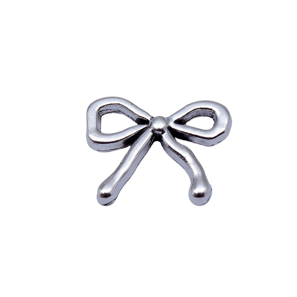 17x13mm 1.65g Antique Silver Zinc Alloy Bow Small Hole Spacer Butterfly Beads for Bracelet Necklace DIY Making