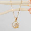 Gold Tone Crystal Animal Pendant Necklaces in Five Designs view 3