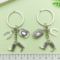 Western Cowboy Charm Keychains in 30 Pictured Variations for Bags and Keys view 2