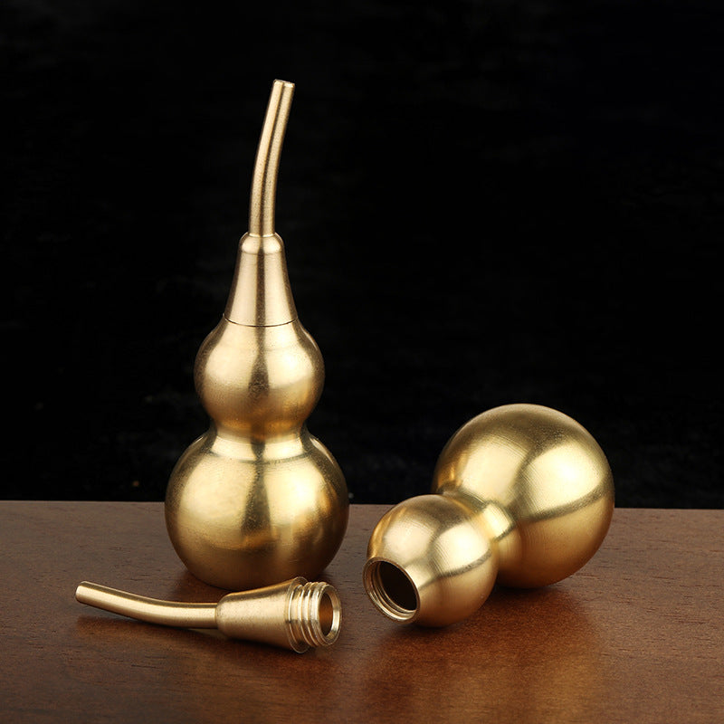 Brass Gourd Keychain Ornament for Home, Office, or Gift Use