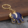 Crowned Elephant Enamel Keychains in Six Bright Colors view 7