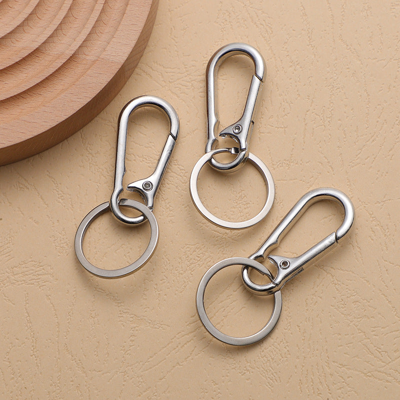 Metal Carabiner Keychain for Belt Loop and Motorcycle Keys