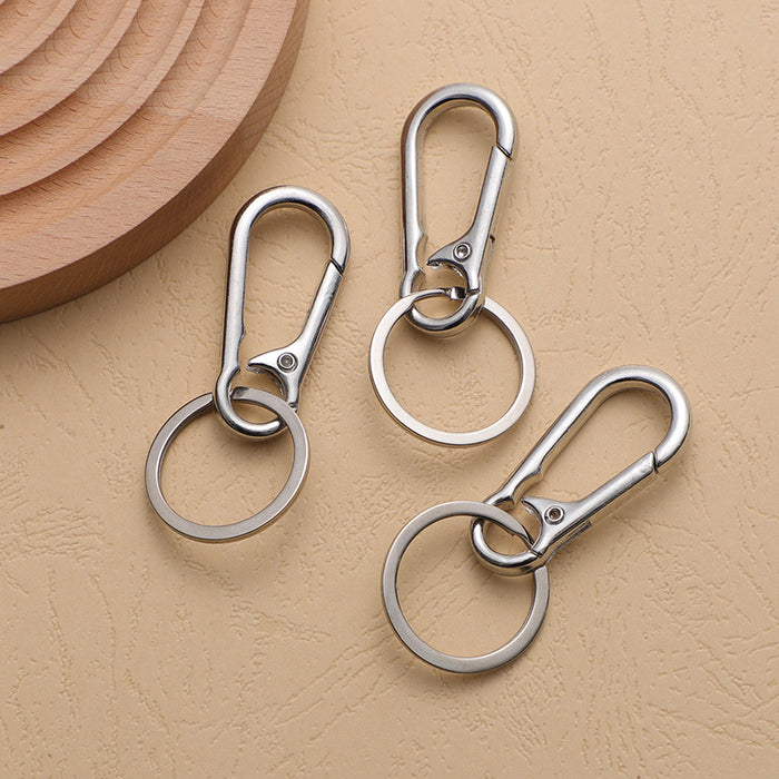 Metal Carabiner Keychain for Belt Loop and Motorcycle Keys