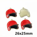 Colorful Enamel Baseball Charms in Twelve Sport Designs view 9