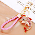 Jeweled Dolphin Keychains in Multiple Shapes and Attachment Styles view 10
