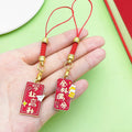 Message Tag Charm Keychains Featuring Red Message Tag Across 57 Pictured Variations view 3